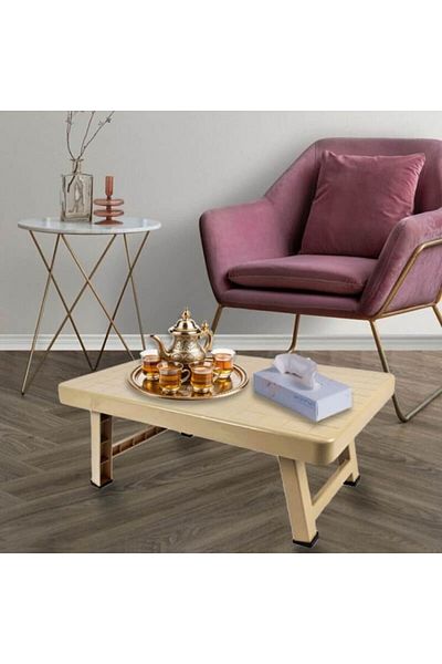 Living FOLDING TABLE SHORT LEG BEIGE