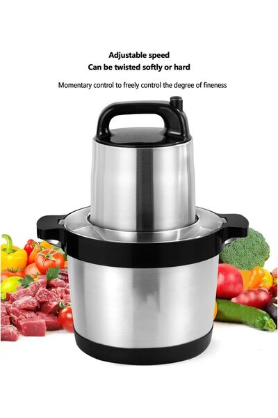 Generic Vegetable Meat Grinder, Multi-function Stainless Steel Meat Grinder, Electric Meat Grinder for Meat/