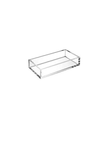 SMARTPOINTS Acrylic Napkin Holder Tray, 8mm Thick Guest Towel Holder 8.5x4 inches