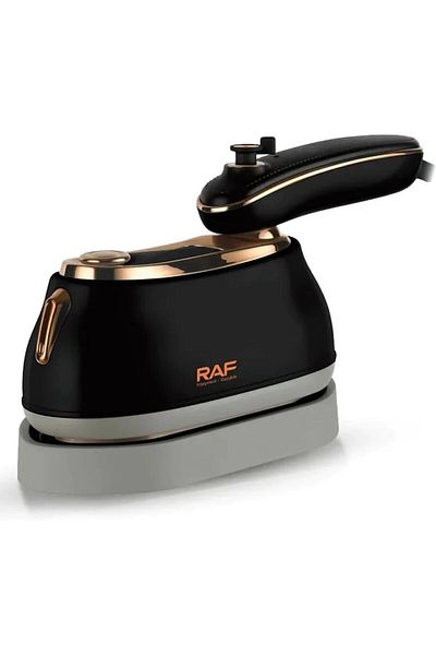 MACON RAF 2-in-1 Steam Iron – Powerful Compact Garment Steamer for Clothes, Black Color
