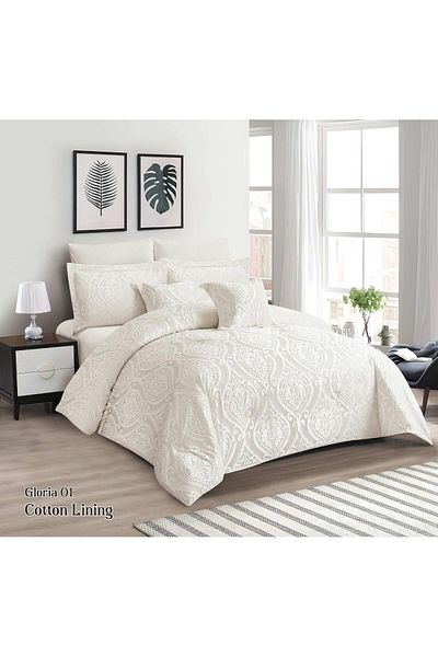 FLOWER BED Glory Jacquard Bedspread 100% Cotton Inner