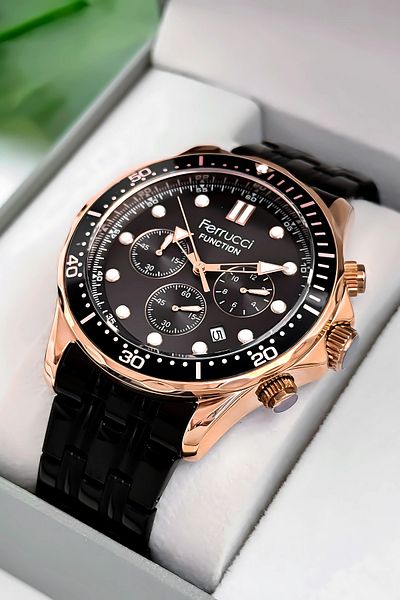 Ferrucci Function Men's Wristwatch 3 Atm Informative Bracelet Gift Zmfer088
