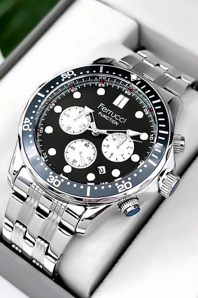 Ferrucci Function Men's Wristwatch 3 Atm Informative Bracelet Gift Zmfer088