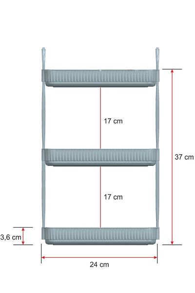 UNIQUE ME 3-Tier Makeup Organizer Καλλυντικά Αξεσουάρ Organizer Ράφι μπάνιου Κεχριμπάρι (ΑΝΘΕΚΤΙΚΟ ΠΟΛΥΚΑΡΒΟΝΑΤΟ)