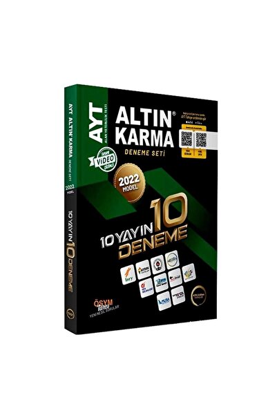 Altın Karma Yayınları Ayt 2022 10 Yayın 10 Deneme Seti