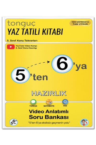 Tonguç Yayınları 5'ten 6'ya Ilk Adım Hazırlık Kitabı