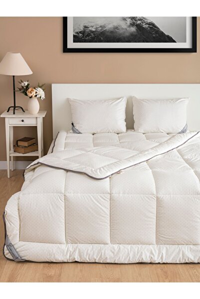 homewell %100 SAF BAMBU HİPOALERJENİK TEK KİŞİLİK YORGAN KREM