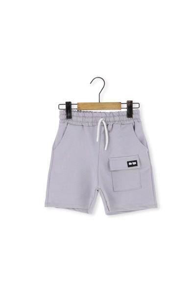 atabay Design Printed Pocketed Men's Shorts Gray