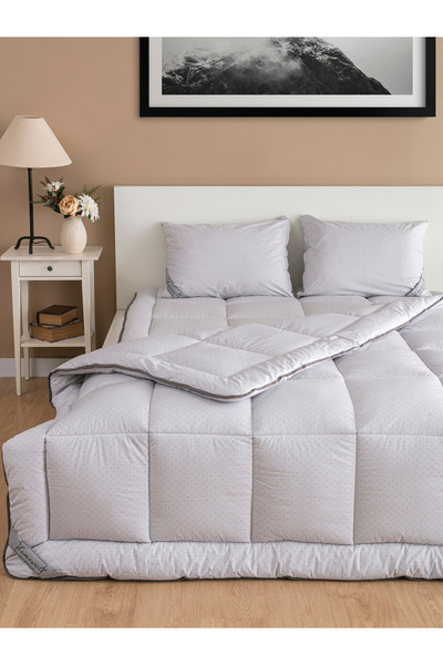 homewell %100 SAF BAMBU HİPOALERJENİK TEK KİŞİLİK YORGAN GRİ