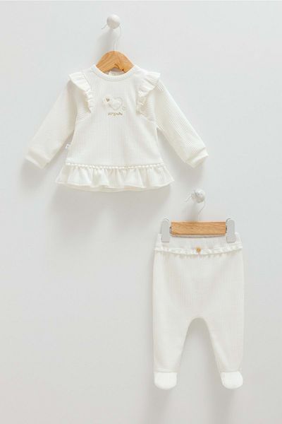 Caramell Romantic Color Double Suit Ecru