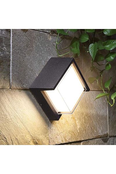 SUNPA Outdoor Wall Lights, Square 3200K Porch Lights Outdoor Wall,12W Low Profile Home