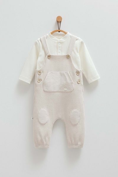 Caramell Cool Spring Salopet Suit Gray