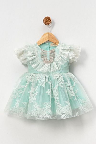 Baby Animals Baby Girl Dress Girls Kids Dress Birthday Party Wedding Dress Short Sleeve Lined Dress