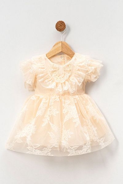 Baby Animals Baby Girl Dress Girls Kids Dress Birthday Party Wedding Dress Short Sleeve Lined Dress