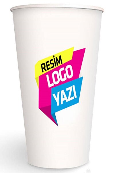 maycup Karton Bardak 7 Oz 100 Adet Baskılı