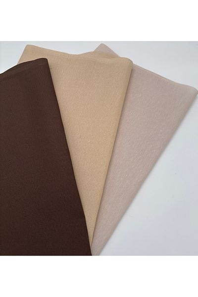 kumasfabrik 120 cm x 50 cm Βαμβακερό ύφασμα επένδυσης/Επένδυση τσάντας-Καφέ