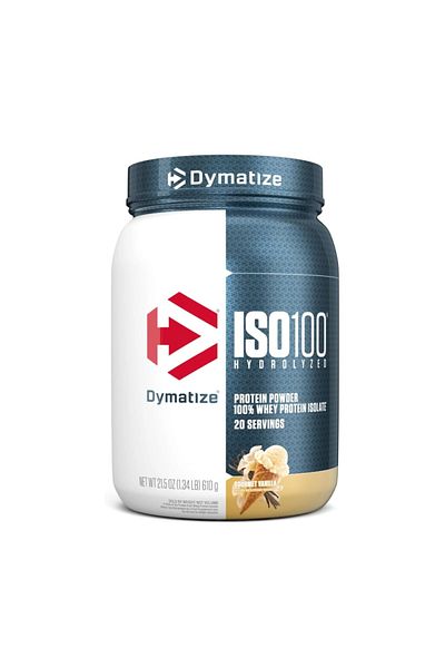 Dymatize بروتين مصل اللبن المعزول المائي ISO 100، نكهة الفانيليا الذواقة، 1.34 رطل