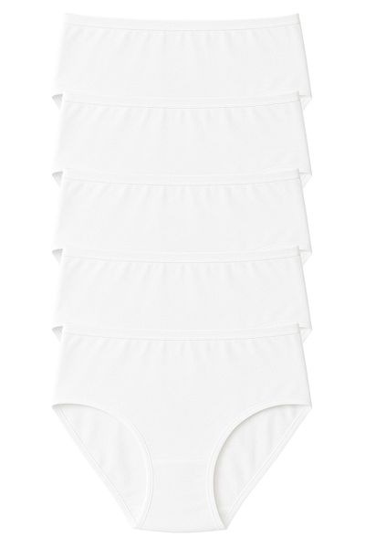 Fivora Plus Size Women's Cotton High Waist Panties Pack of 5