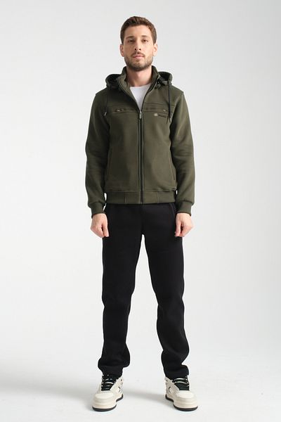 Shooter Σετ ανδρικής φόρμας Winter Khaki με κορδέλα με κουκούλα κανονική εφαρμογή