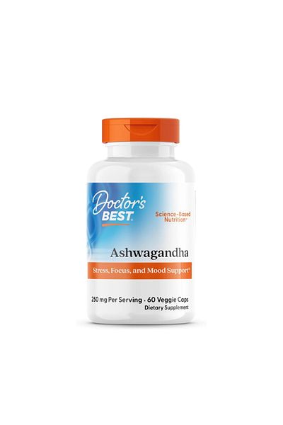 Doctor's Best Ashwagandha Featuring Sensoril 250 Mg, 60 Vegetarian Tablets