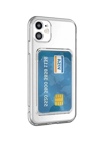 3GEN CASE غطاء حماية من السيليكون الشفاف متوافق مع هاتف Iphone 11 مع حامل بطاقة وواقي للكاميرا (CAMERA PROTECTED)