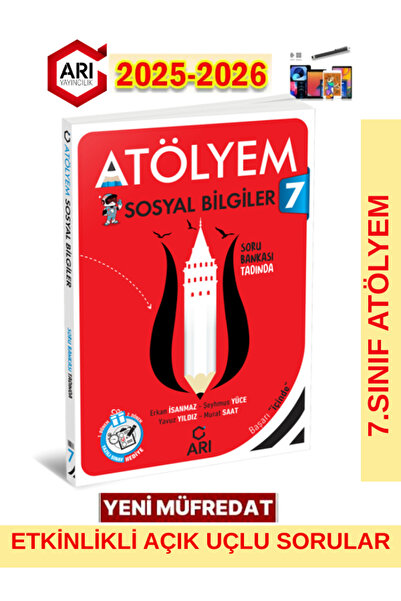 Fenomen Yayıncılık Arı 7.Sınıf 2025-2026 Müfredat Atölyem Sosyalimo Serisi Sosyal Soru Bankası+Dokunmatik Kalem