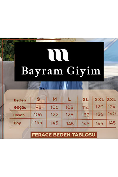 Bayram Giyim Medina Silk Shoulder Gathered Balloon Sleeve Ferace Bitter Brown
