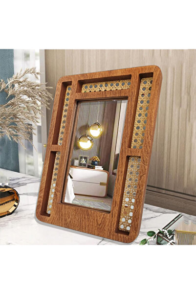 arykanda LYMRA MAKYAJ AYNASI - HAZERAN AYNA - RATTAN AYNA