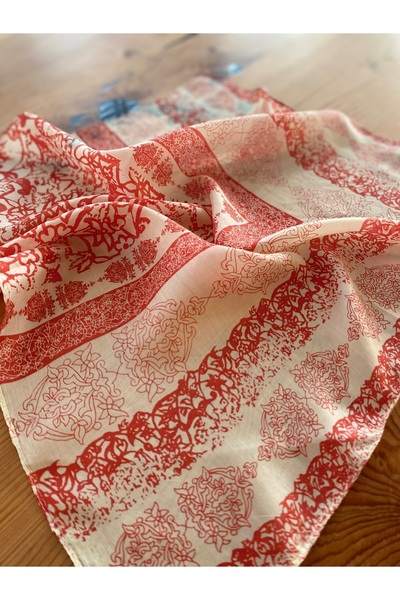 Bohemian Red 55 X 55 Silk Scarf 1606073