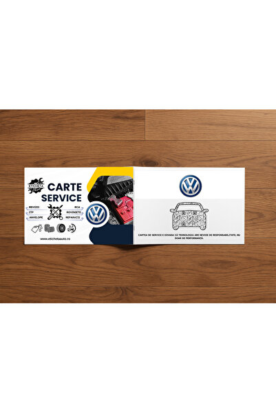 Eticheta Auto Carte service Volkswagen