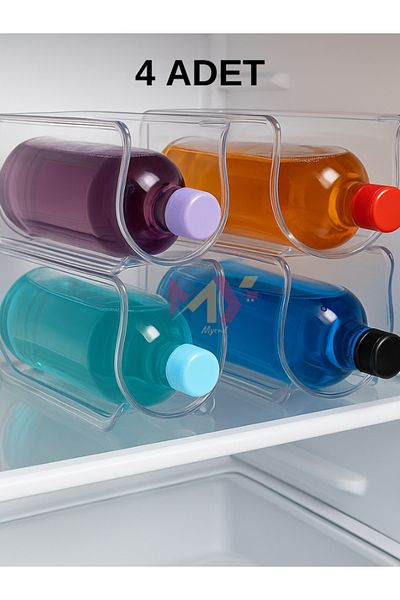 Myend Decobella 4 Pieces Refrigerator - Soft Drink Bottle Shelf