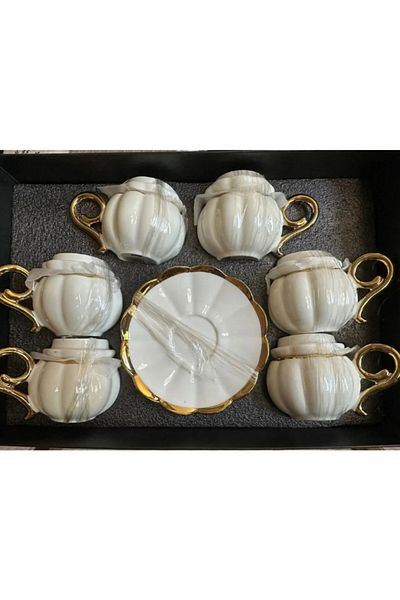 Vetrilexhome Muba Concept Honey Cup 6 Person Coffee Cup Set with Lid