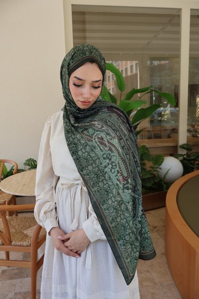 Karaca SC SCARF YEŞİL - BORDO ŞAL