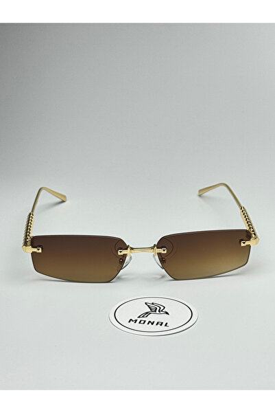 MONAL JACARTYY VERSION4 نظارات شمسية بدون إطار مستطيلة 57 Ekartman