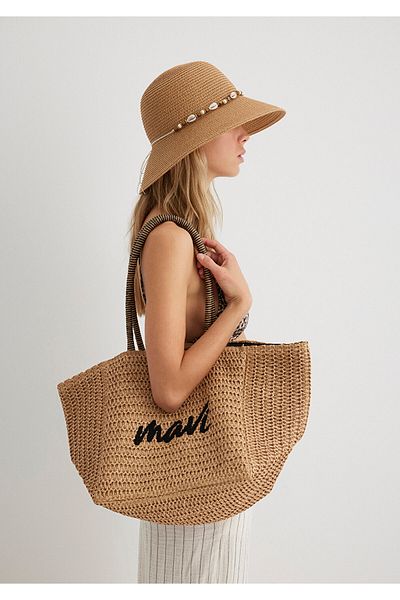 Mavi Logo Straw Bag 1913061-70185