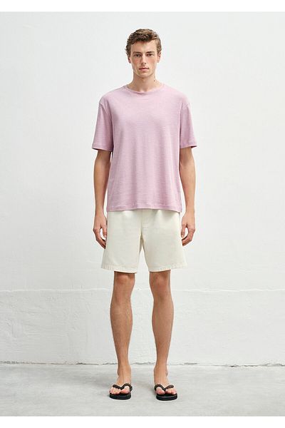 Mavi Μωβ Basic T-Shirt Κανονική Γραμμή / Κανονική Κοπής 0612944-71068