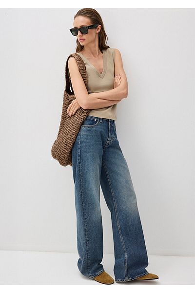 Mavi Pantaloni de jeans Malibu Real Blue Vintage albastru închis 1010152-90393