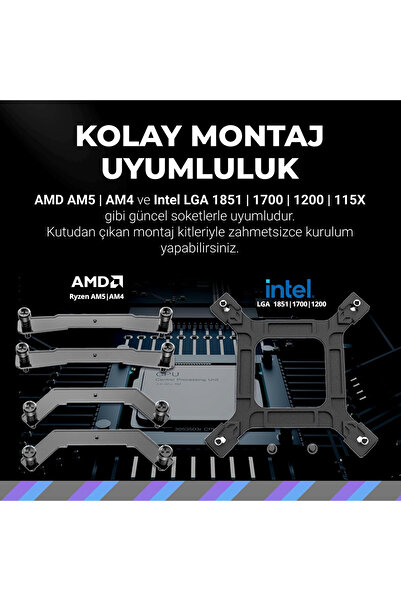 Cooler Master Masterliquid 360L Core Argb 360 mm Intel(1700P)-Amd Compatible Liquid Cooler