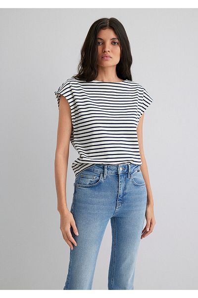 Mavi Tricou cu dungi bleumarin Regular Fit 1613236-86625