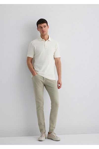 Mavi Παντελόνι James Pale Green Comfort Gabardine 0042489454