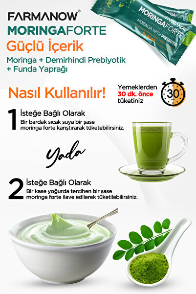 FARMANOW Moringaforte & Prebiyotik Detox Form Özel Karışım 1 Kutu