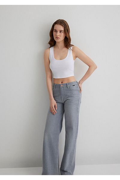 Mavi White Basic Crop Tank Crop / Short Cut 1613071-620