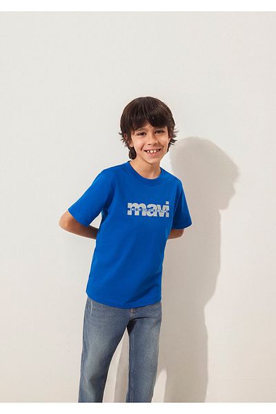 Mavi Tricou imprimat cu logo Regular Fit 6610286 -82491