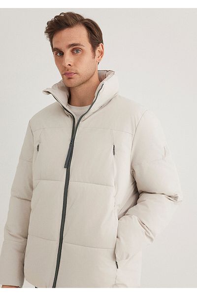 Mavi Water Repellent Primaloft Beige Coat 0110462 -70144