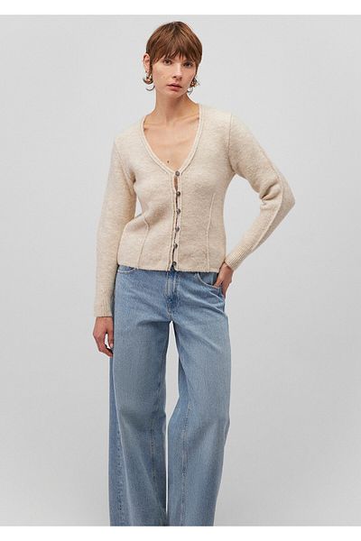 Mavi Buttoned Beige Cardigan Slim Fit / Slim Fit 1710590 -85576