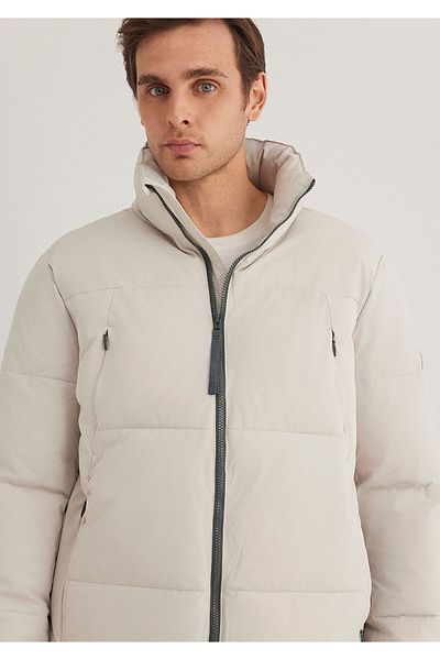 Mavi Water Repellent Primaloft Beige Coat 0110462 -70144