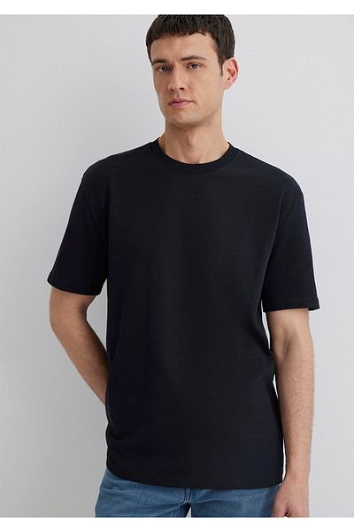 Mavi Black Basic T-Shirt Loose Fit / Loose Relaxed Fit 0611596 -900