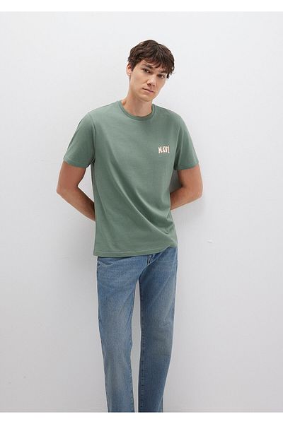 Mavi Grünes T-Shirt mit Logo-Aufdruck Regular Fit / Regular Fit0611714-71483