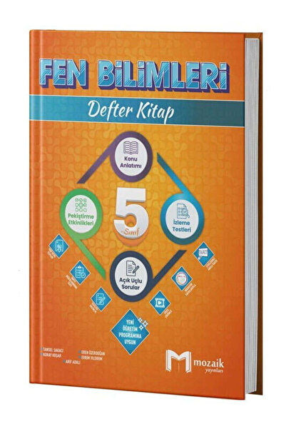 Mozaik Yayınları Mozaik Yayınları 2025 5.Sınıf Fen Bilimleri Defter Kitap