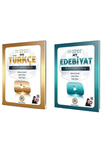 Bilgi Sarmal Yayınları TYT Türkçe 39 Günde Video Ders Kitabı ve AYT Edebiyat ...